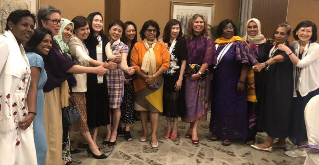 Celebration of WiLAT's Global 10th anniversary in Singapore with representatives worldwide