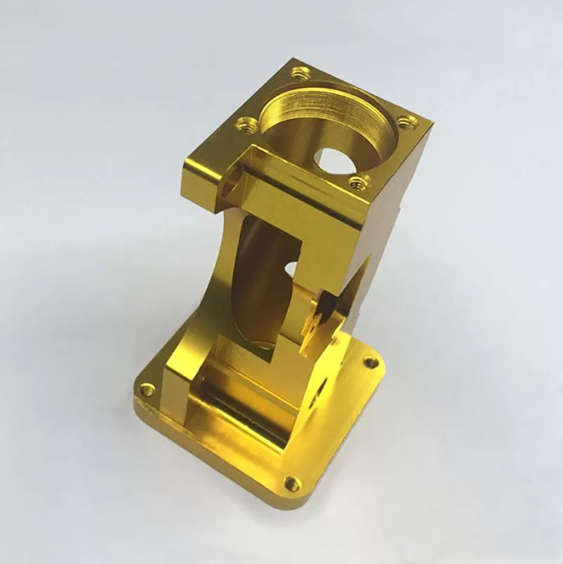 Golden Anodized 6061 T6 Cnc Machined Component